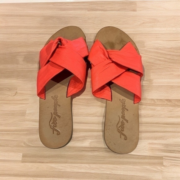 Free People - Leather Size 37 Sandals - Picture 1 of 7
